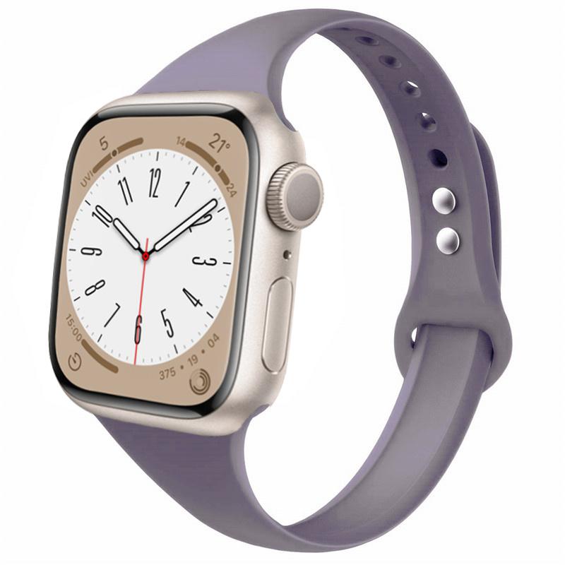 Slim strap for Apple watch ultra 2 3 band 49mm 46mm 44mm 41mm 45mm correa Silicone bracelet iWatch series 11 8 7 3 9 10 SE 40mm