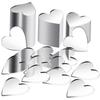 100pcs Love Acrylic Mirror Wall Stickers Decoration Bathroom Living Room Bedroom Gym Dormitory Phone Case Decoration