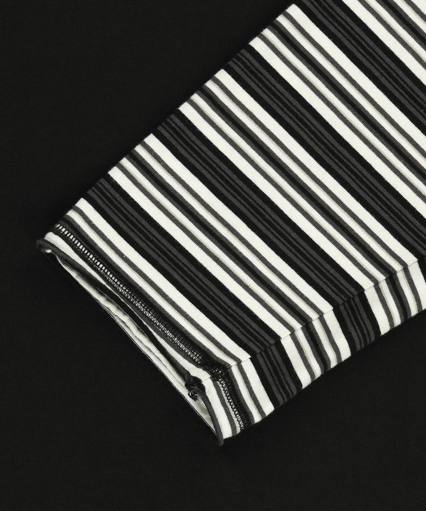 ENDOOR Layered Stripe Long Sleeve (Black)