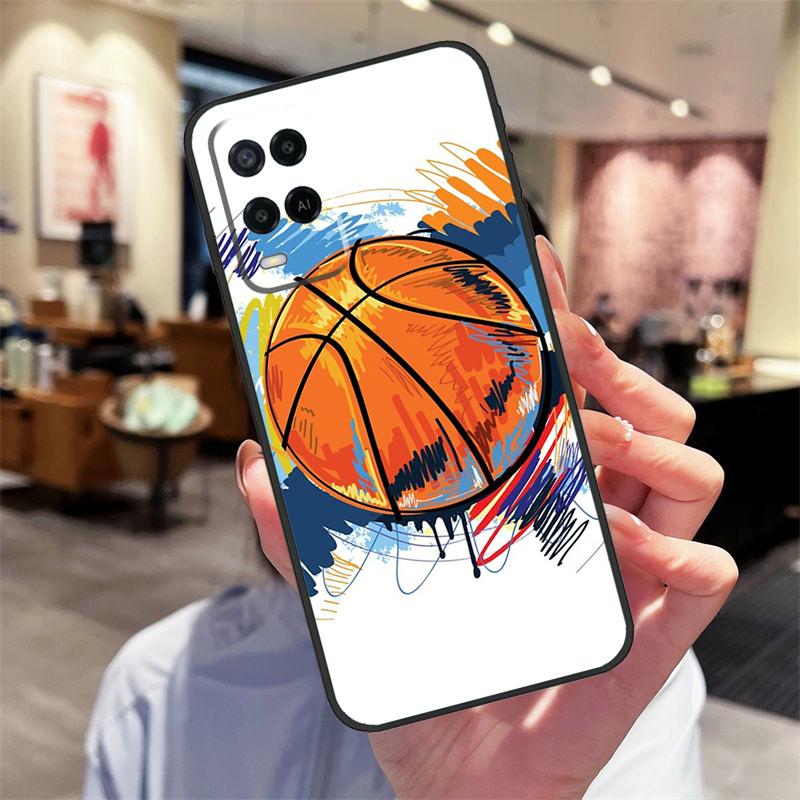 Basketball Ball Case For Oppo A94 A74 A54 A18 A38 A58 A78 A98 A40 A60 A80 A16 A76 A96 A15 A17 A77 A57S Cover
