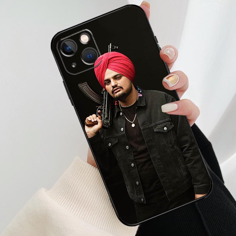 Indiase Rapper Sidhu Moose Wala Telefoonhoesje Voor iPhone 17 Pro Max 15 14 13 11 12 16 Pro Max mini 15 16 Plus 16e 17 Air Cover