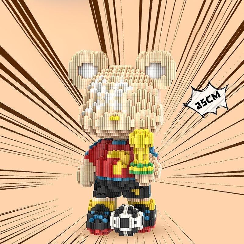 25Cm Kawaii 3D Bear Building Blocks,Assembly Toys,Ornaments, Home Decor,Building Blocks,Thinking Developing Toys,Toys For Gifts