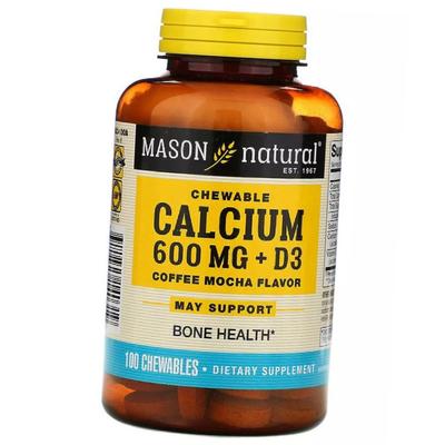 Kaubares Calcium D3, Kautabletten Calcium 600 Plus Vitamin D3, 100 Tab Kaffee-Mokka (36529060)