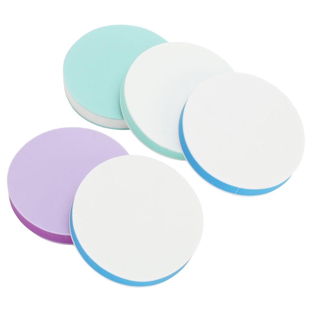 5 stk. Skjæregummi stempler Dobbeltsidige Avtakbare Miljøvennlige DIY Runde Gummistempler