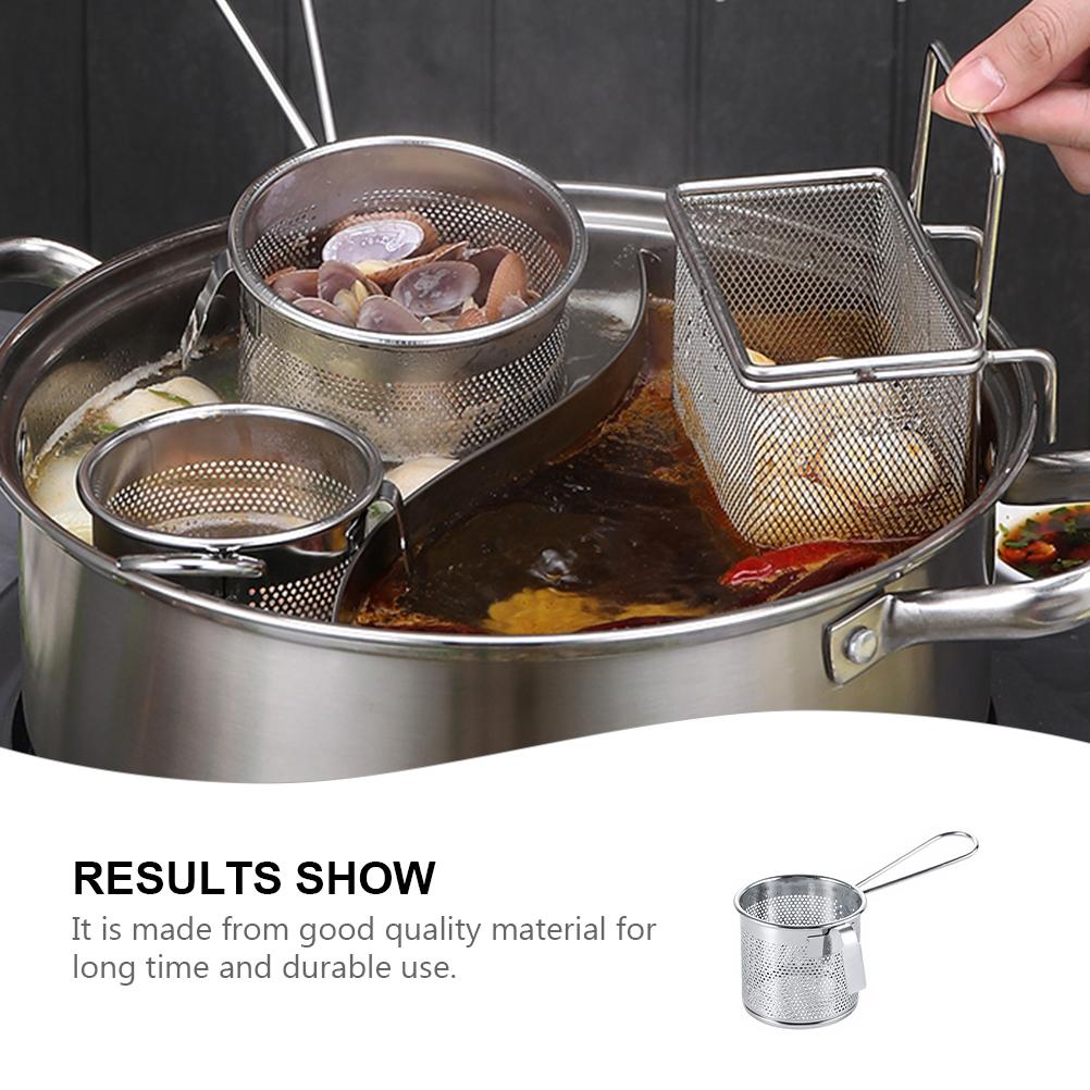 Garnek Hot Pot Przecedzak Łyżka Cedzakowa Frytownica Do Gotowania Pierogów Drobne Oczka