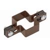 Through Post Clamp 60x40 - Brown for Fence Panels
