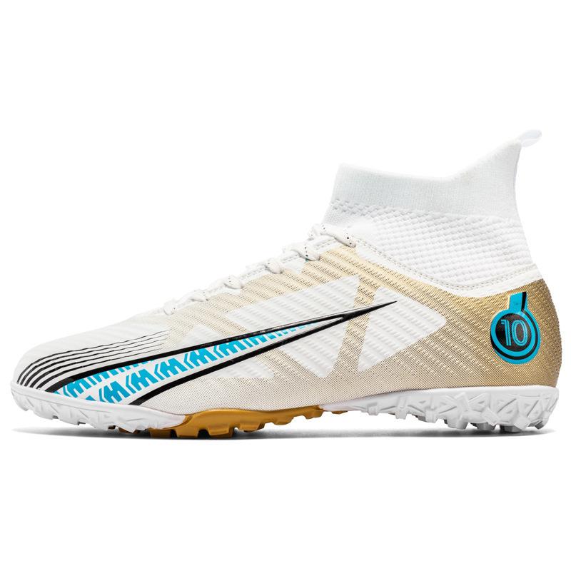 Football Shoes Men's High Top AG Long Nails Lawn TF Shredded Nails Youth Student Adult Game Training Sneakers