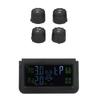 Solar Power Tire Pressure Monitoring System Display Sound Warning TPMS with 4 Sensors