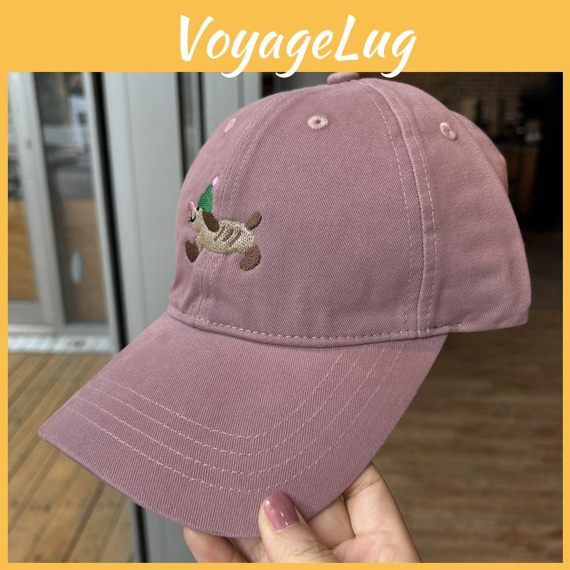 Dog Lovely Dachshund Embroidered Baseball Cap Adjustable For Outdoor Use Leisure