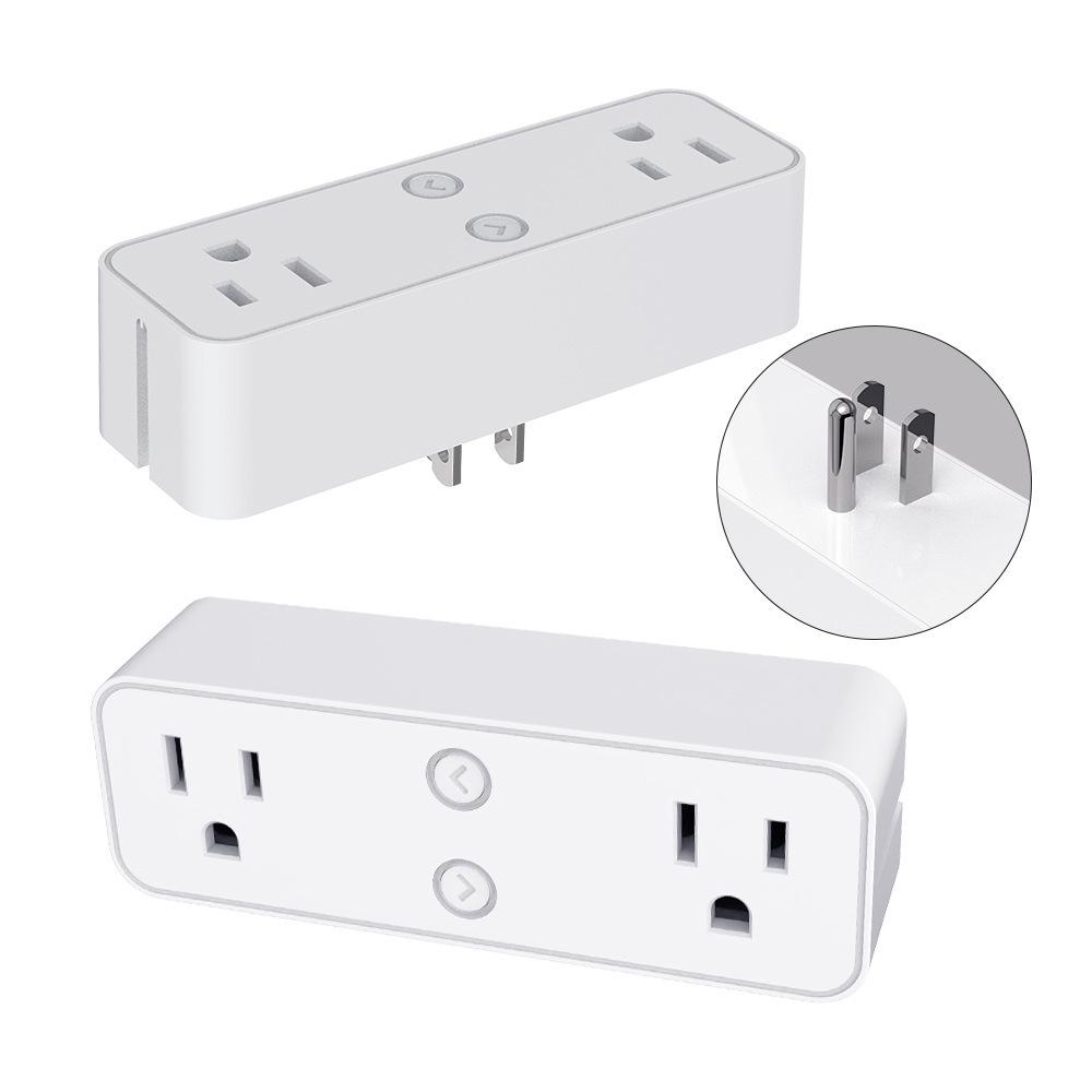 US Dual WiFi Smart Socket with Shelf & Alexa Voice Control