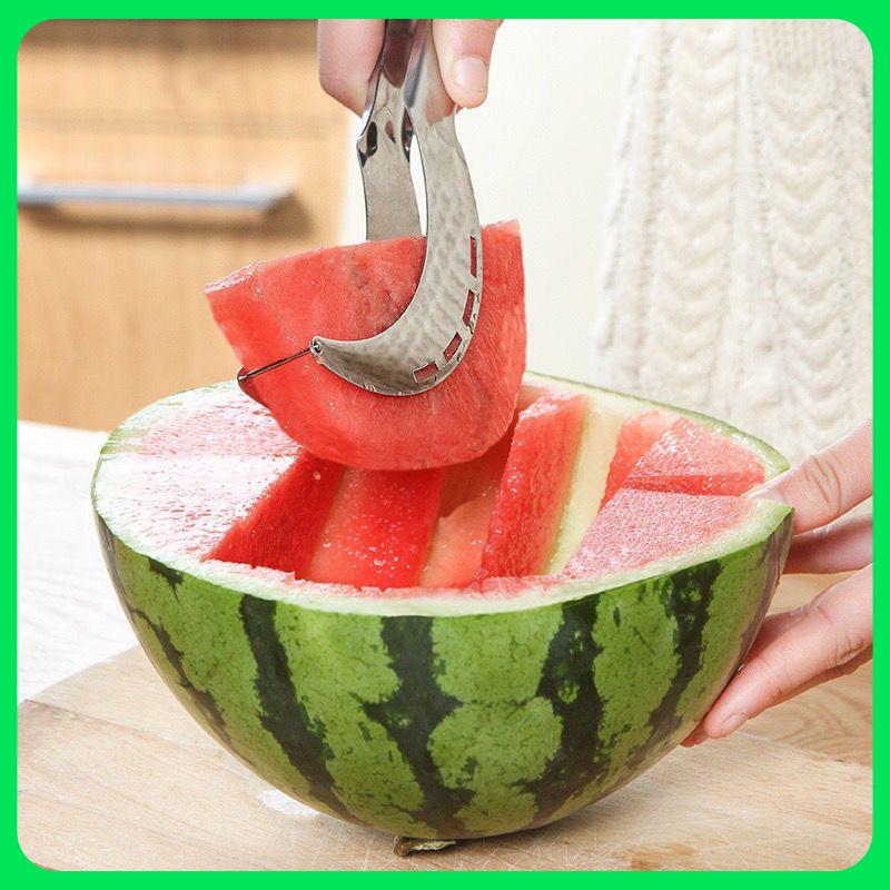 Watermelon Cutter & Fruit Divider - Multi-functional Stainless Steel Kitchen Gadget