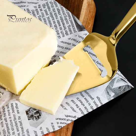 Versatile Cheese Slicer Scraper Hollow Design Stainless Steel Multi-Functional Butter for Home Kitchen Handle