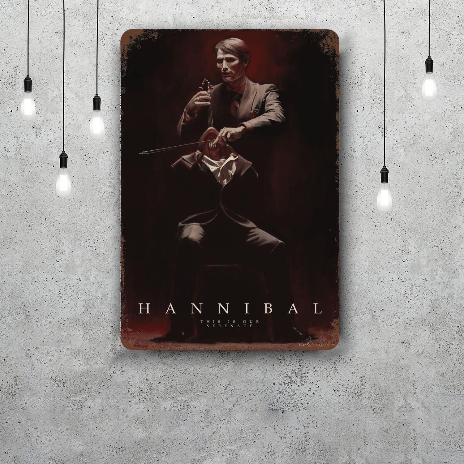 

Hannibal Vintage Tin Sign Home Decor Wall Decor Art Wall Mural Room Decoration Decor Retro Metal Sign Plate Bar Posters 20x30cm（7.8x11.8inch）