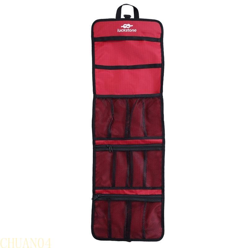 A1A2 Foldable Rock Climbing Storage Bag Durable Carabiner Hook Partitions Holder Hiking Gear