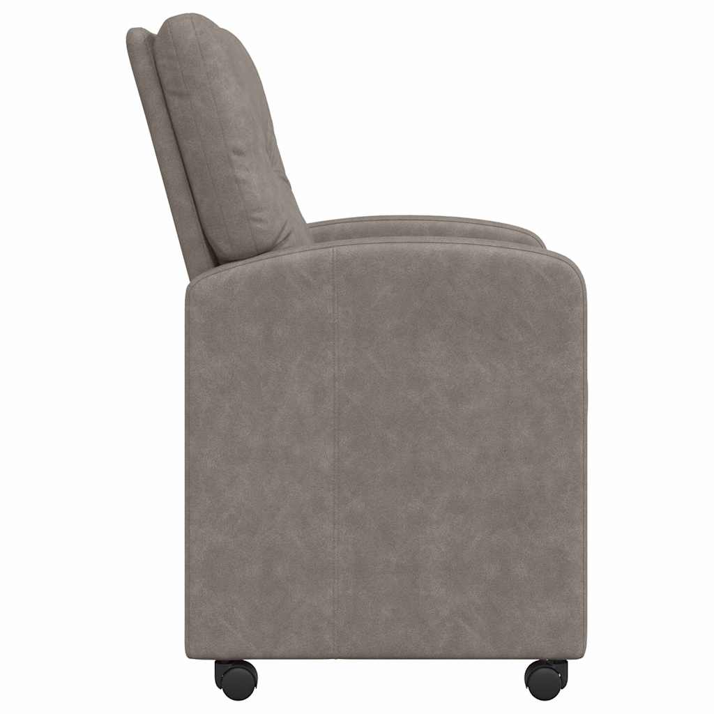 Dining Chairs with Casters 2 pcs Gray 57 x 67 x 95 cm