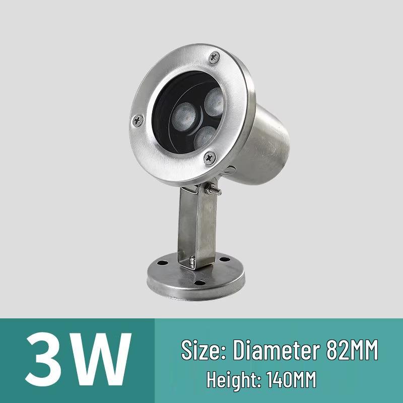 LED Waterproof Pond Spotlight: Aquarium & Fish Pond Light with 12V 3W/6W/12W Options