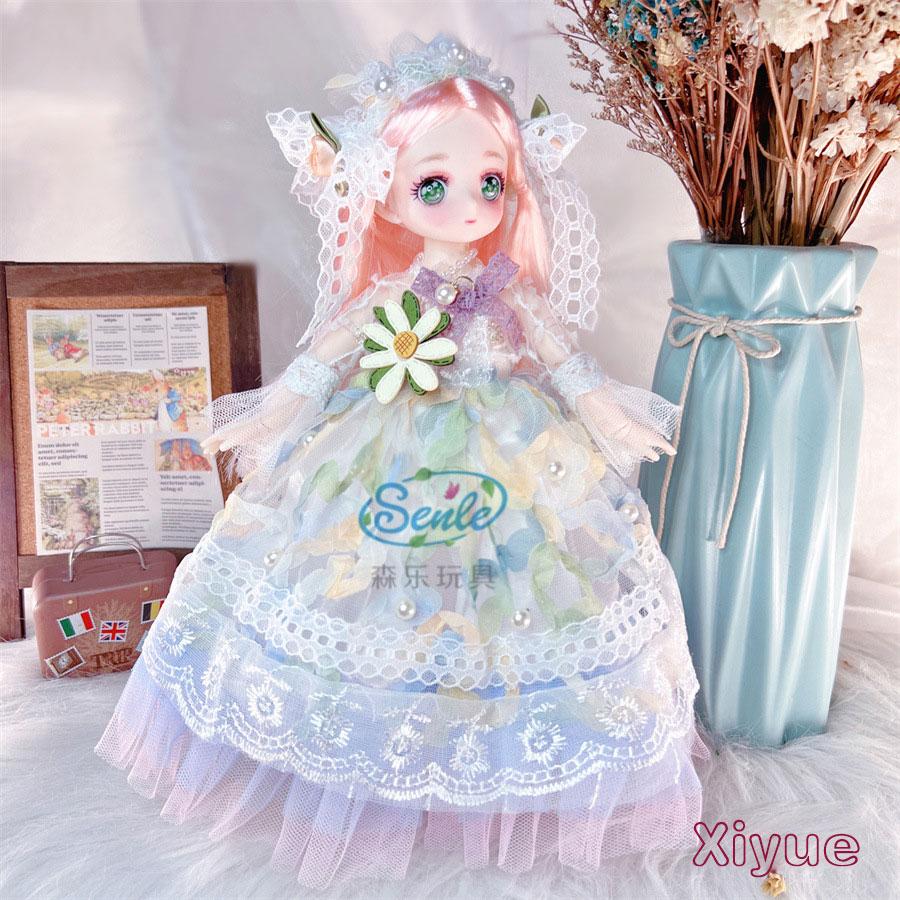 Attractive  Anime Eyes 1/6 Bjd Byte Dolls for Kids Girls DIY Ball-jointed Comic Face Doll 30cm with Dresses Clothes Dress Up