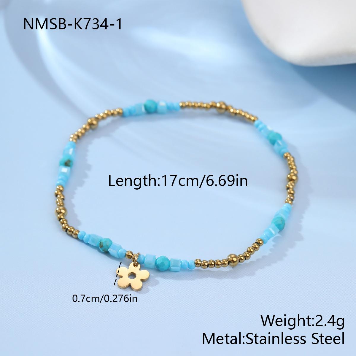 GEMCHIC Women s Ocean Series Natural Stone Beaded Pearl Stainless Steel Bracelet
