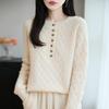 Women Sweater 100% Wool MODERN NEW SAGA O-neck Knit Pullover Thick Winter Jumpers Female Knit Tops