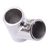 Hardware Boat Ship Yacht Motorboat Hand Rail 60 Degree Tee Fittings For 25mm 1" Pipe Silver