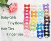 20/40Pieces 2 Inch Baby Girls Hair Bows Elastic Ties Grosgrain Ribbon Bow With Rubber Band Ponytail Holders Hair Accessories