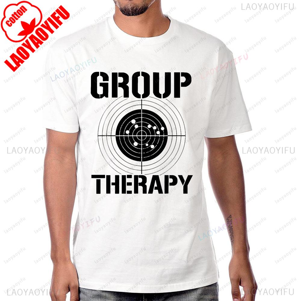 Групповая Терапия Стрельба Забавная Графика Оружия Футболка Повседневная Мода Свободная Харадзюку Мужская Футболка Хип-Хоп Летняя С Коротким Рукавом Женская Футболка S