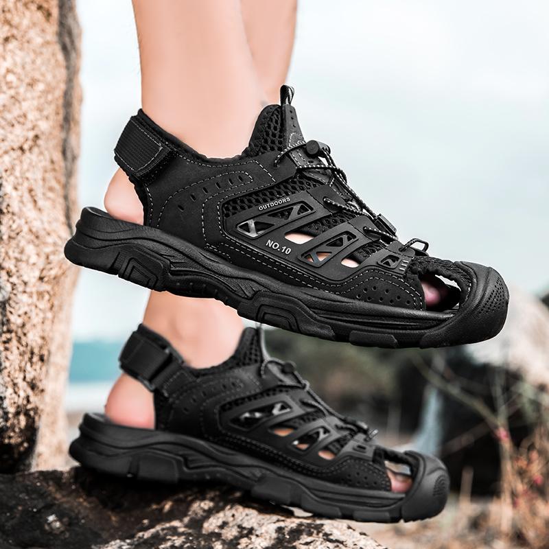 Men's Leather Sandals Beach Sandals