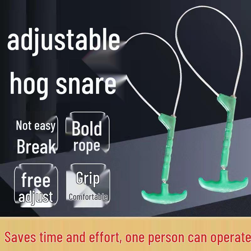 Veterinary Stainless Steel Pig Restraint Device with Switch and Muzzle Rope