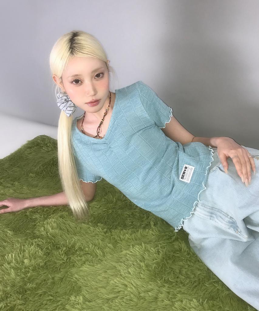 Ssobi Smoothie Semi-Crop T-Shirt [Mint Sorbet]