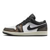 Air Jordan 1 Low SE Wear-Away - Brązowe Męskie Sneakersy Czarne Białe-Onyksowe Białe DQ8422-001