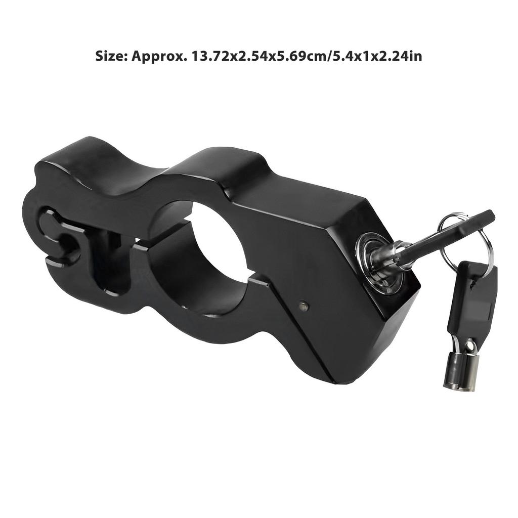 Handlebar Lock Aluminum Alloy Anti Theft Motorcycle Grip Throttle Brake Lock for Electric  Scoot
