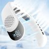 Portable Neck Fan 360° Turbine Air Cooler USB Rechargeable 4000mAh LED Digital Display Strong Wind Silent Hanging Non-blade Fan