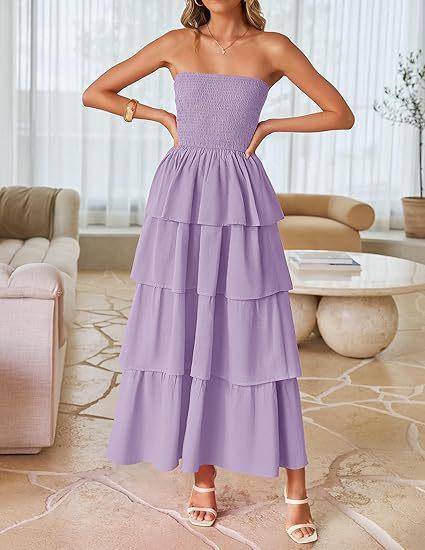 European and American women's clothing popular sleeveless off-the-shoulder pleated layered tube top long vest skirt