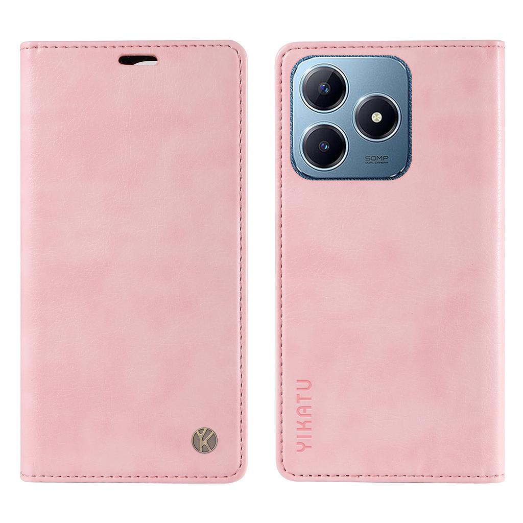 Für Realme Note 60x 4G/C63 4G/C61 4G Lederhülle Litschi-Textur Brieftasche Handyhülle