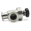 Stainless Steel L-type Manual Vacuum Flapper Valve KF16 KF25KF40 KF50 Vacuum Flapper Valve Gas Safety Valv
