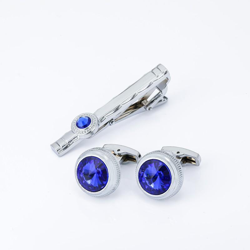 Alloy Fashion Metal Tie Clip Cufflink Set French Shirt STS-6003