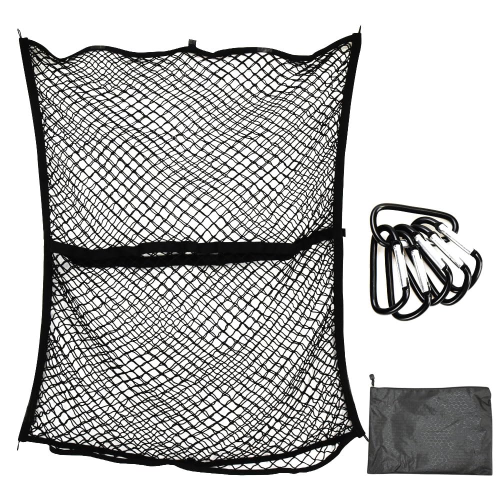 Extendable Cargo Roof Carrier Secures Outdoor Use x Net, Compatible, Dual-Layer, Cargo, (120cm 120cm)