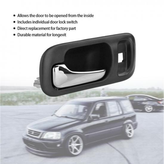 Door Handle Ide Inner Black Front Driver Side Left LH For 1997-2001 Honda CRV