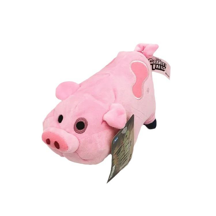 Playful Pig Plush Toy, Cute Little Pink Pig Doll Around the Weird Town.