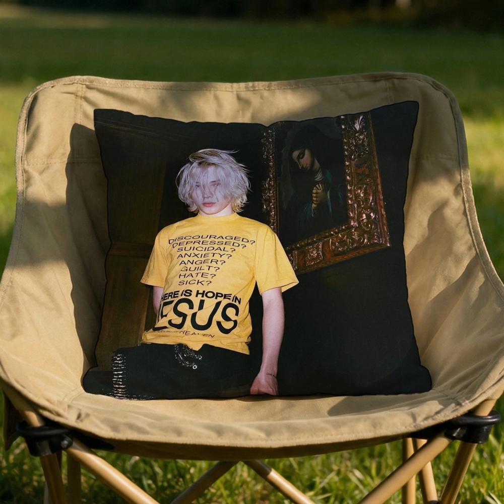 Rapper NNettspend Cushion Cover Soft Reversible Durable Pillow Cover MultiScene Use for Home Car Daily Comfort