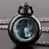 Klapptaschenuhr klassisch kleine Hängeuhr perfektes Geschenk exquisite Taschenuhr Meerjungfrau Engel Gott Taschenuhr modisch