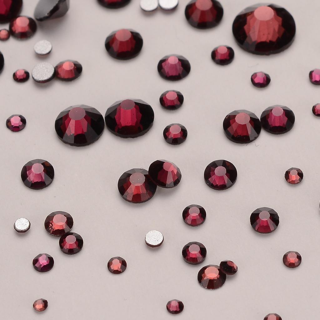 Rhinestones Multi Sizes Colorful Non Hotfix Rhinestone Flat Back Nail Rhinestones for DIY Crafts