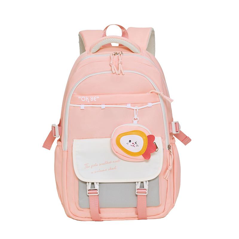 Large-capacity Casual Backpacks, High-appearance-level Student Schoolbags, Fashionable Color-blocking College Student Commuting Backpacks