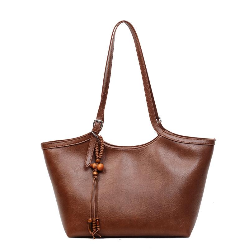 Large-capacity Tote Bag, with A Laid-back and Soft Texture, Is A High-end Versatile Shoulder and Armpit Bag