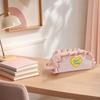 Love Heart/Flower Korean Style Pen Bag Y2k Print Cloth Stationery Bag  Student Girl Boy