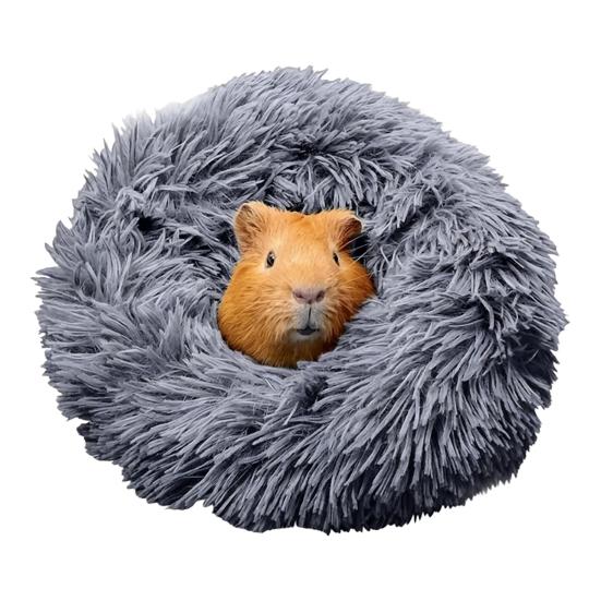 Fluffy Hamster Bed Plush Cozy Sleep Pad Soft Warm Cushion Pet Bed for Small Animals Guinea Pig Chinchilla Hedgehog