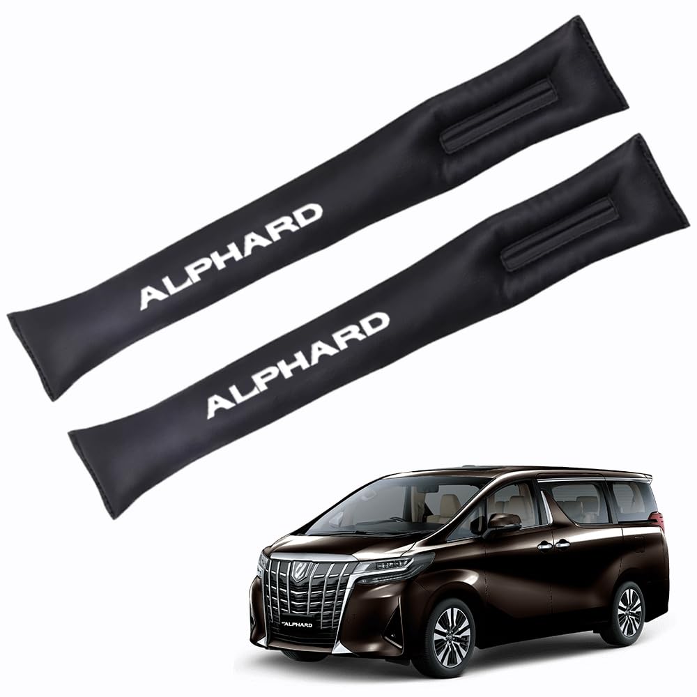 XIKER PU Leather Gap Cushions for Toyota Alphard 40 Car Seat Side Gap Fillers for Driver and Passenger Prevents Small Items from Convenient Car