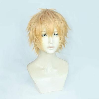 Cosplay Second Short Perfect for Parties and Plus a a Dedicated Wig Heat-resistant Wig, "The Castle," Blonde, Cool, Hair, Disguises, Bonus Net.