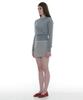 PARTIMENTO WOMEN Sheer Wide Rib Knit Crew Neck_Gray