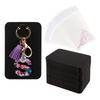 100Pcs Keychain Jewelry Cardboard with Self-sealing Bag Paper Keychain Display Cards Blank Necklace Packaging Supplies